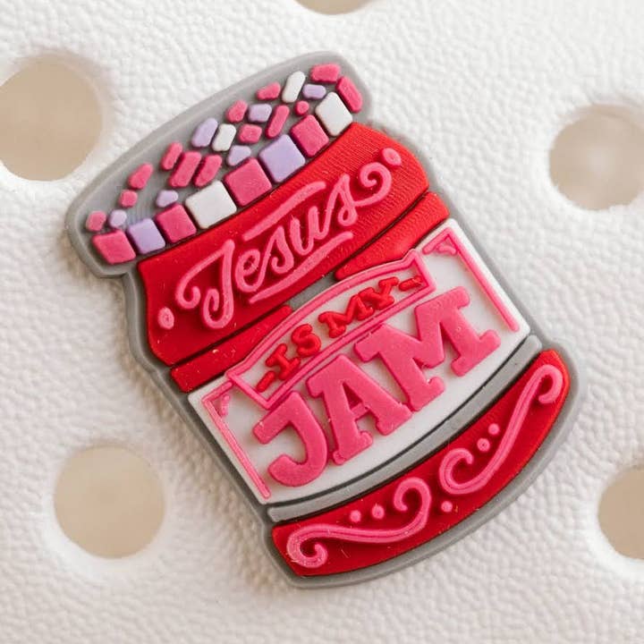 Dear Heart - Wholesale Individuele bedel/hanger - Jezus Is My Jam Shoe Charm I Christelijk geschenk 0