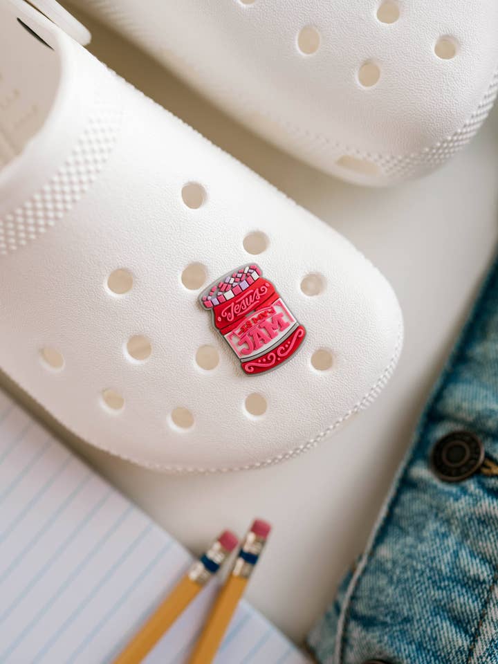 Jesus Is My Jam Shoe Charm I Christian Gift for wholesale by Dear Heart