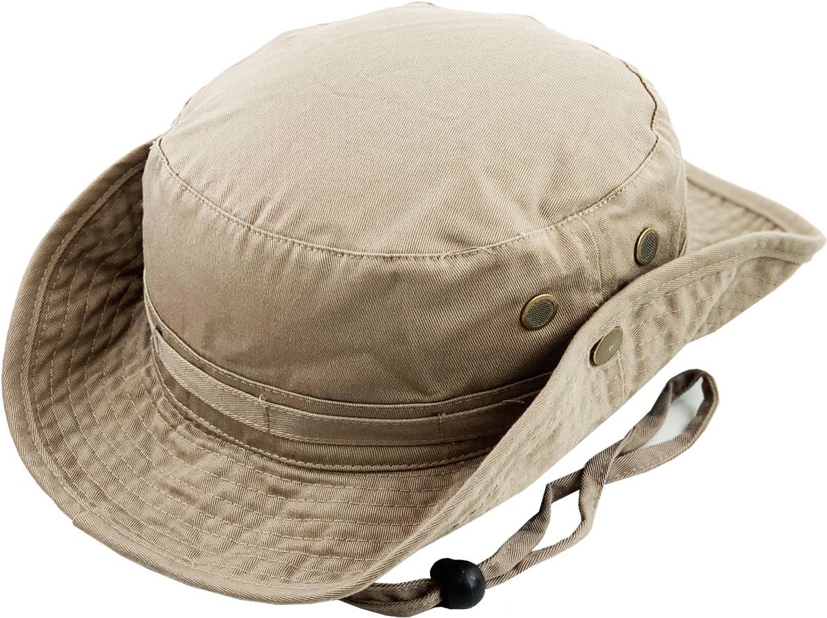 KBETHOS - Wholesale Bucket hat – Unisex - Solid Boonie Hat With String (Fitted)30