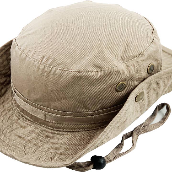 KBETHOS - Wholesale Bucket hat – Unisex - Solid Boonie Hat With String (Fitted)30