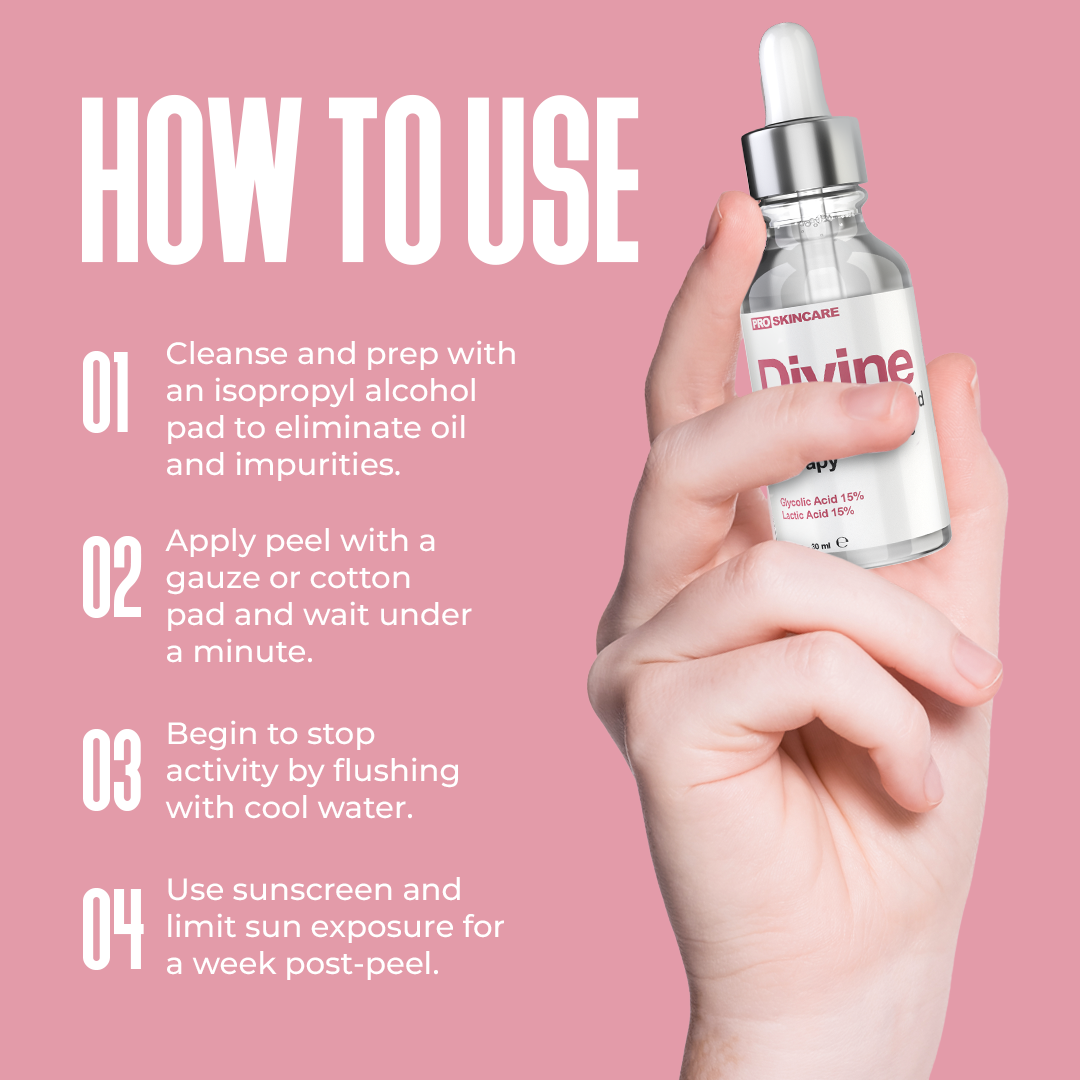 Divine Derriere - Wholesale Facial Peel - DIVINE DERRIERE GLYCOLIC LACTIC 30 AT-HOME FACIAL6