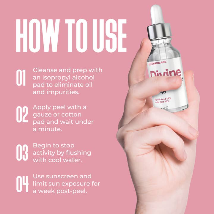 Divine Derriere - Wholesale Facial Peel - DIVINE DERRIERE GLYCOLIC LACTIC 30 AT-HOME FACIAL6