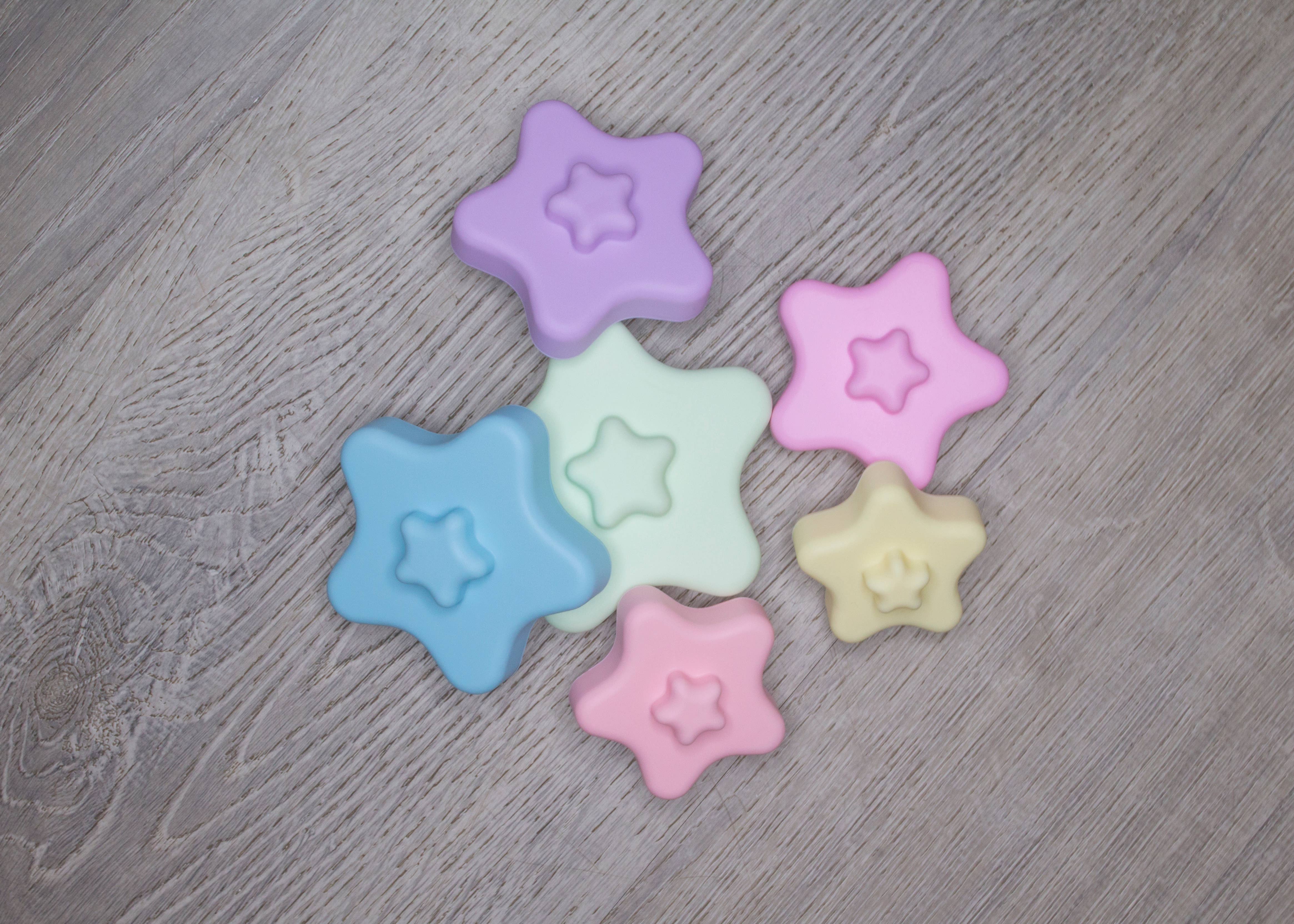 Bizzu - Wholesale Stacking Rings Game - Baby - Silicone Stacking & Teething Star Toy3