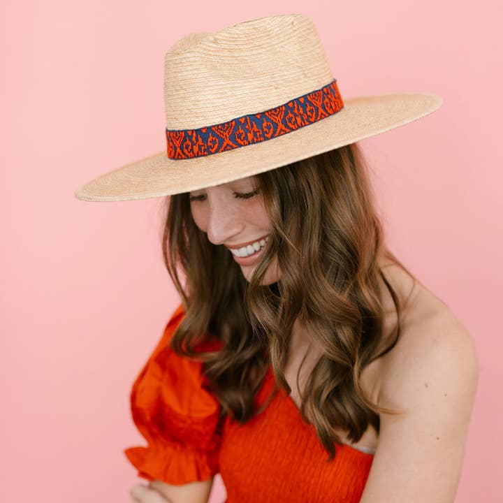 Sunshine Tienda - Wholesale Straw Hat - Women's - Zicatela Ikat Palm Hat