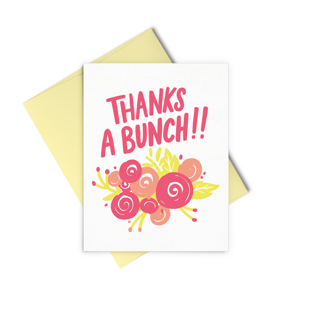 Talking Out of Turn - Wholesale Thank You Card - Thanks A Bunch1