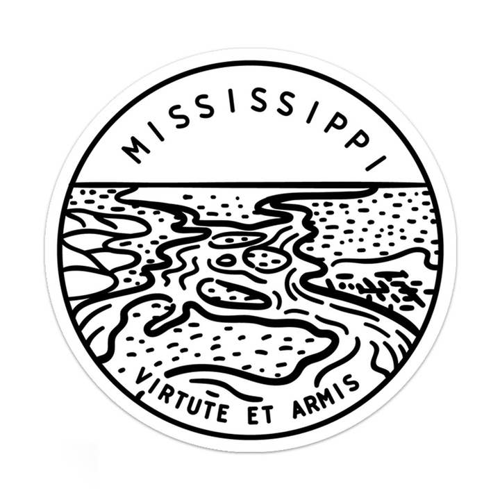 Mississippi Sticker for wholesale by Albion Mercantile Co.
