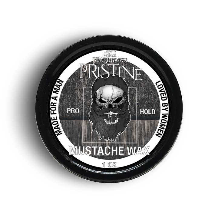 Beard Gains - Wholesale Beard Styling Product - 1 oz White Firm Mustache Wax2