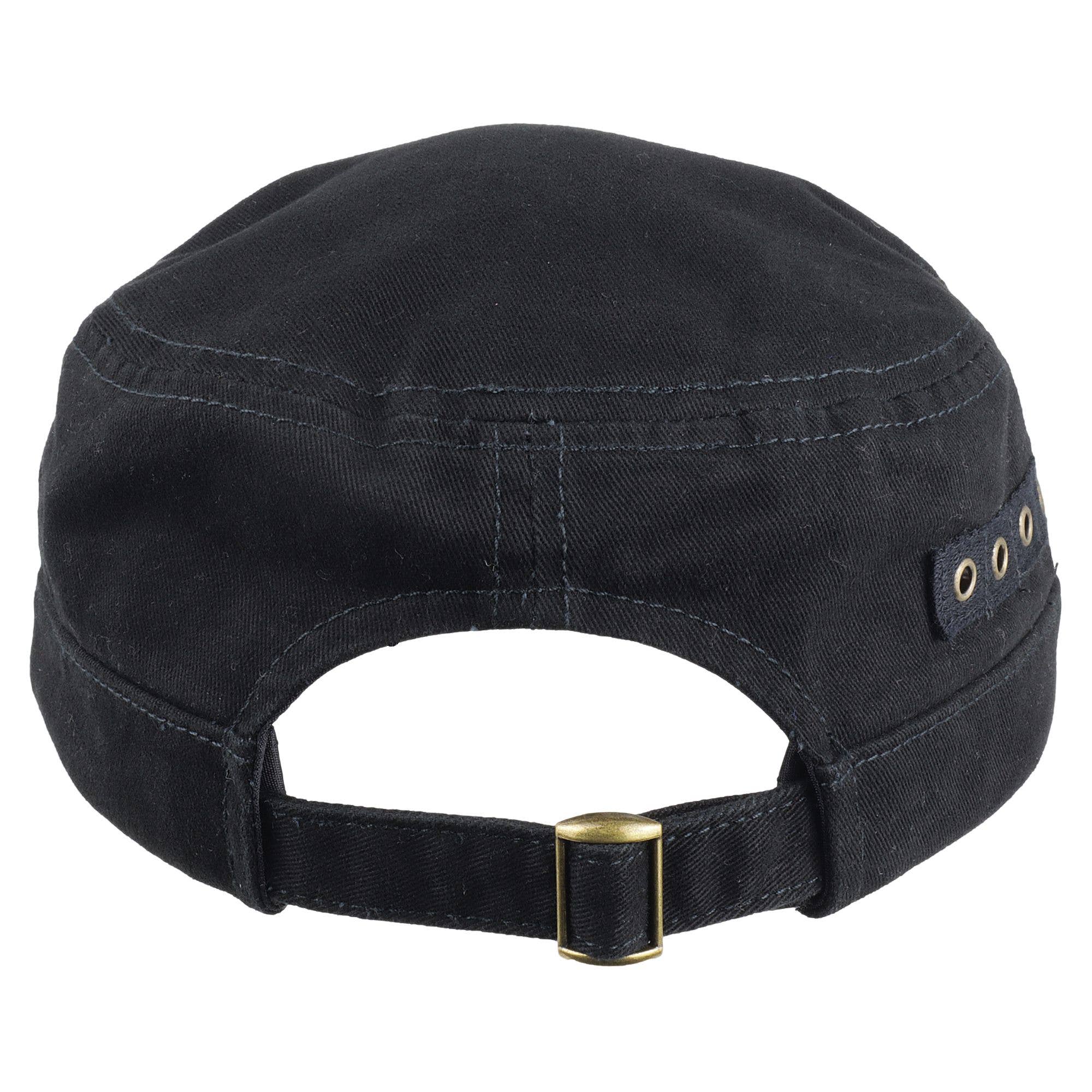 Tribal Trade GmbH - Vente Casquette de baseball – unisexe - Casquette militaire noire avec œillets latéraux3