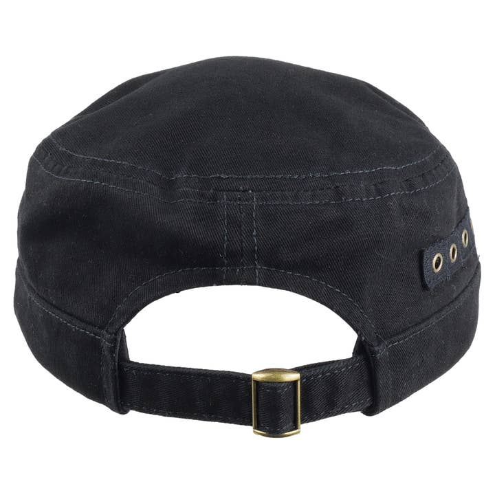 Tribal Trade GmbH - Vente Casquette de baseball – unisexe - Casquette militaire noire avec œillets latéraux3