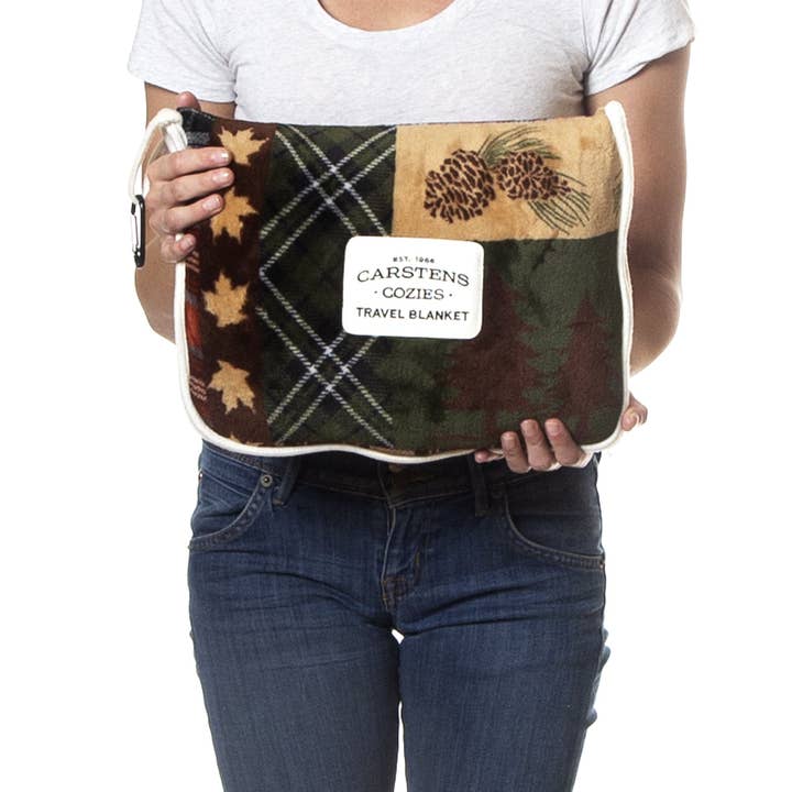 Carstens, Inc. - Wholesale Travel Blanket - Tree Plaid Travel Blanket3