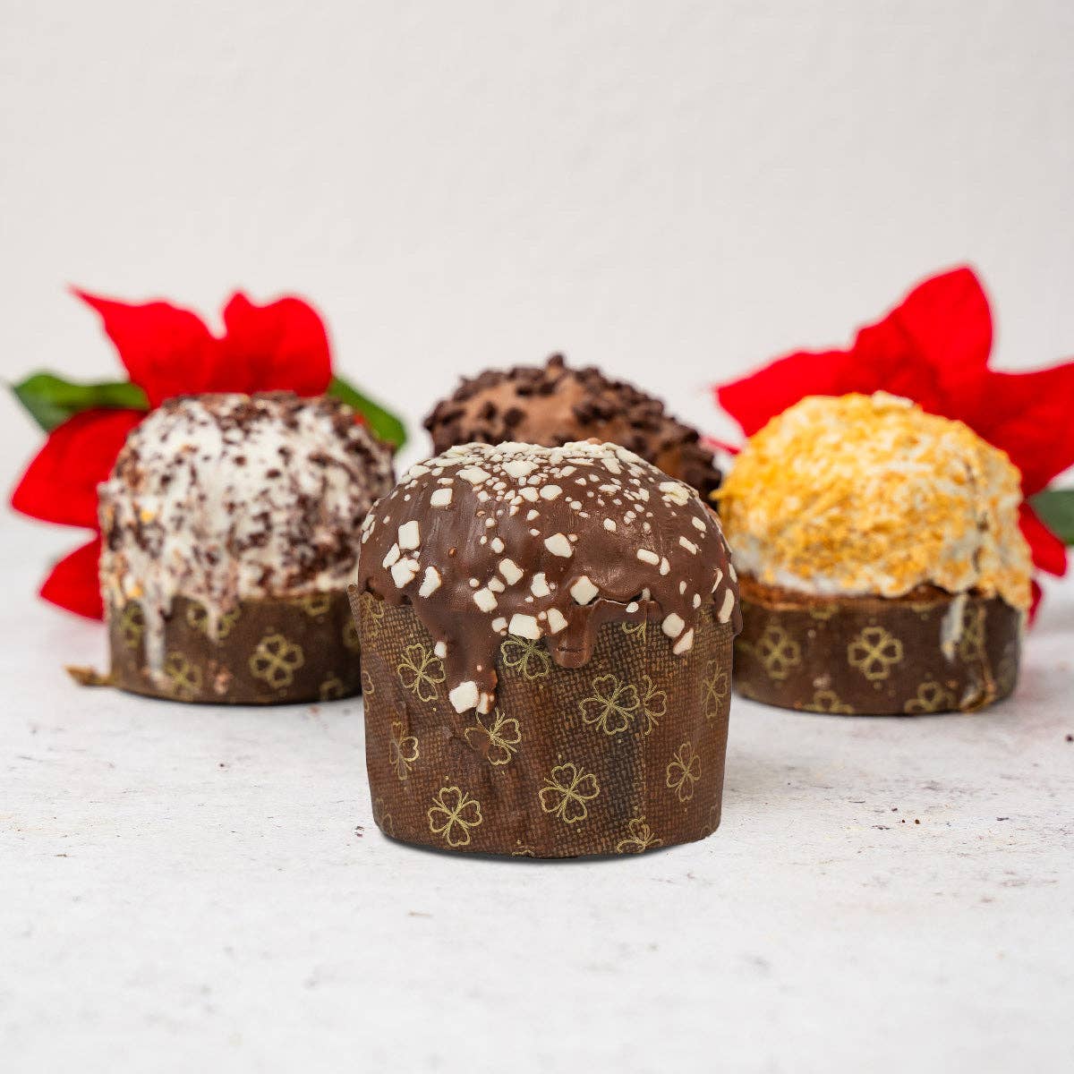 Sicilyaddict - Wholesale Cake - Artisanal panettcino stuffed with Three Chocolates 150g3