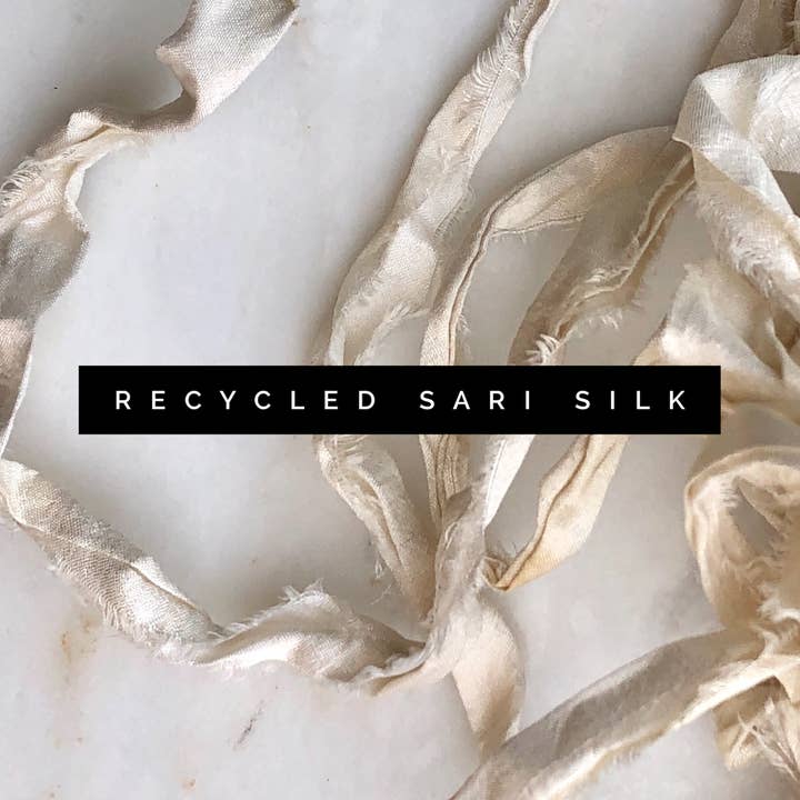 Nettle & Silk - Wholesale Ribbon - Gift Wrapping - Upcycled Silk Sari Ribbon | 50 yard bundles