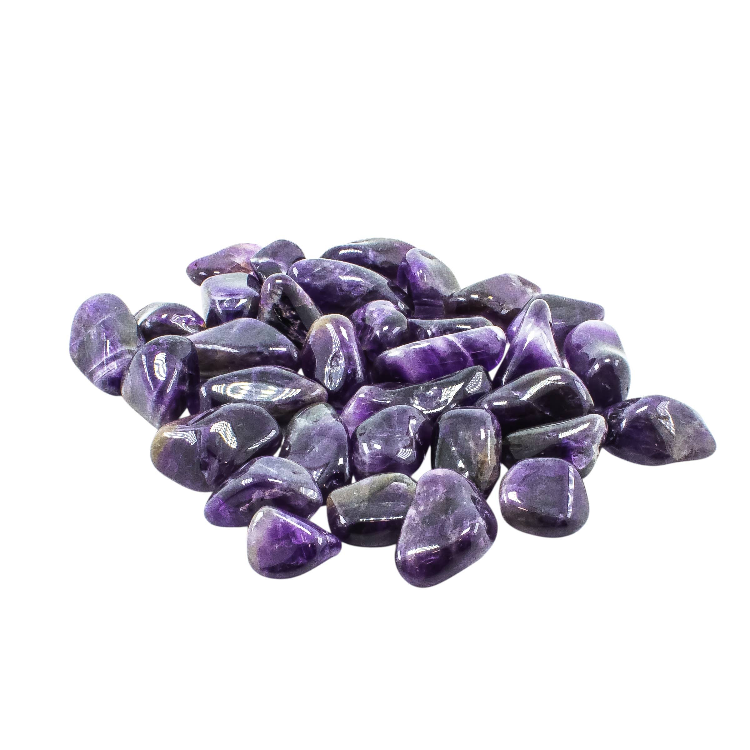 Quasar Gems USA - Wholesale Spiritual Stone/Crystal - Amethyst Tumbled 20-30mm 1KG/2.2lbs1