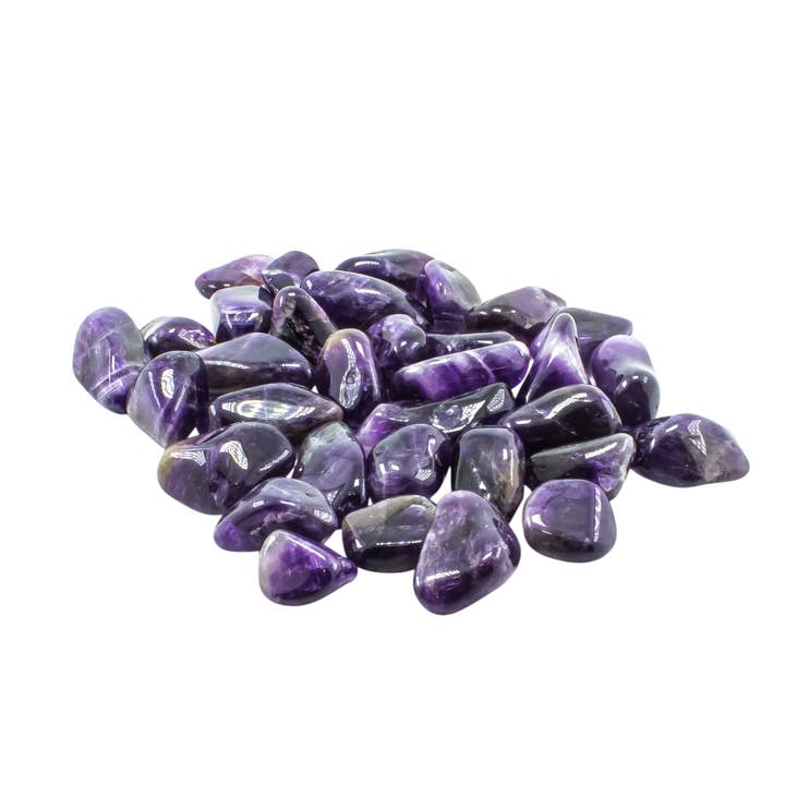 Quasar Gems USA - Wholesale Spiritual Stone/Crystal - Amethyst Tumbled 20-30mm 1KG/2.2lbs1