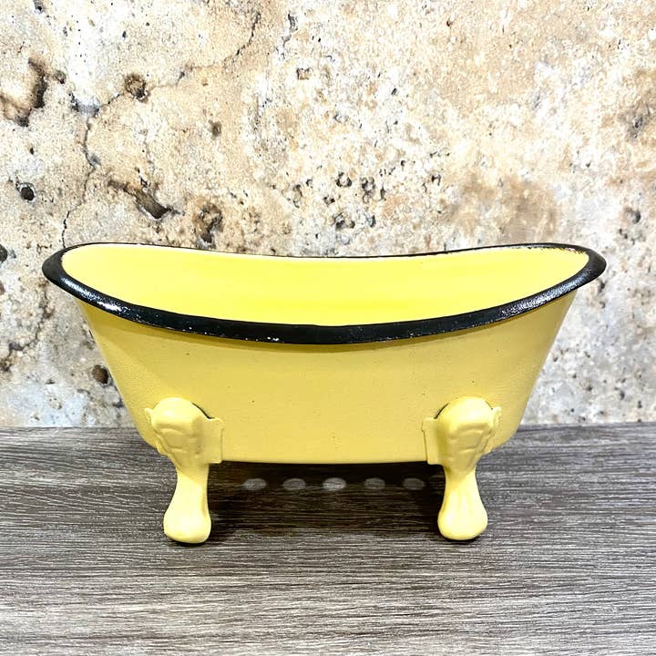 Iron Bathtub Soap Dish for wholesale by Bubbly Belle Soapery, LLC