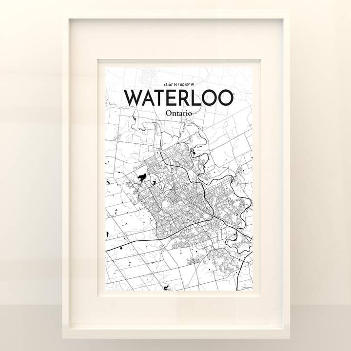 OurPoster.com - Wholesale Poster - Waterloo City Map Poster154