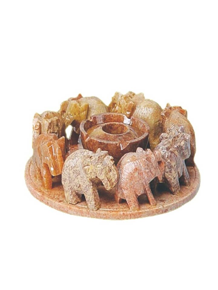 Suporte de Incenso de Anel Elefante (5") por atacado de Ancientveda