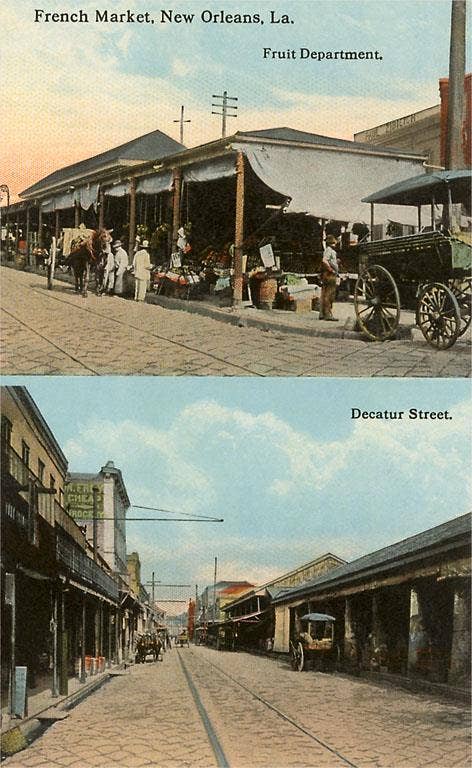 Found Image Press - Wholesale Magnet - Magnet LU-117 French Market, Decatur Street, New Orleans0