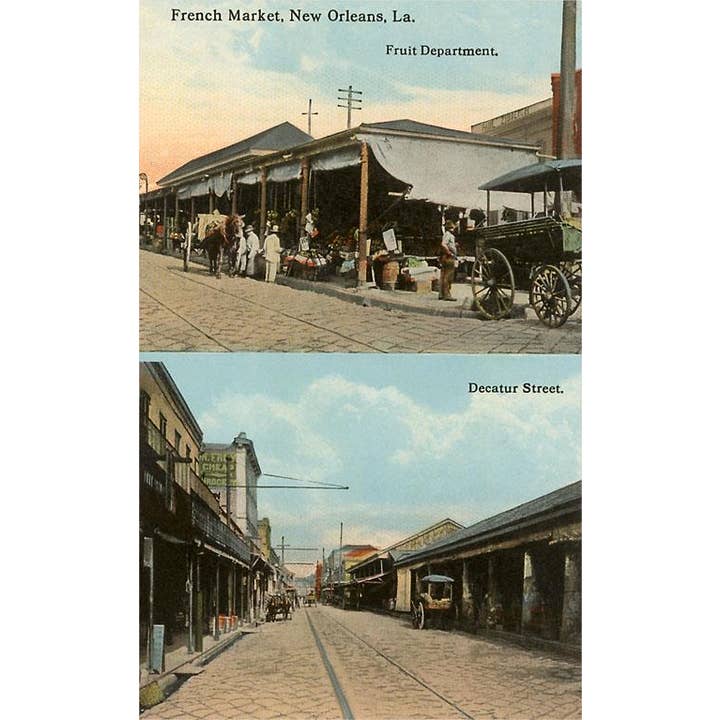 Found Image Press - Wholesale Magnet - Magnet LU-117 French Market, Decatur Street, New Orleans