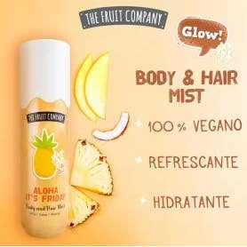 Kcosmetique – wholesale Ansikts- och kroppsspray – GLITTRANDE DIMMA KROPP OCH HÅR ANANAS THE FRUIT COMPANY