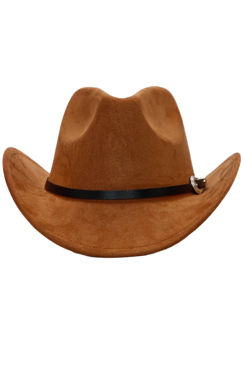 Cap Zone – Engroshandel Cowboyhat - Unisex – Western spænde bælte imiteret nubuck ruskind cowboyhat20