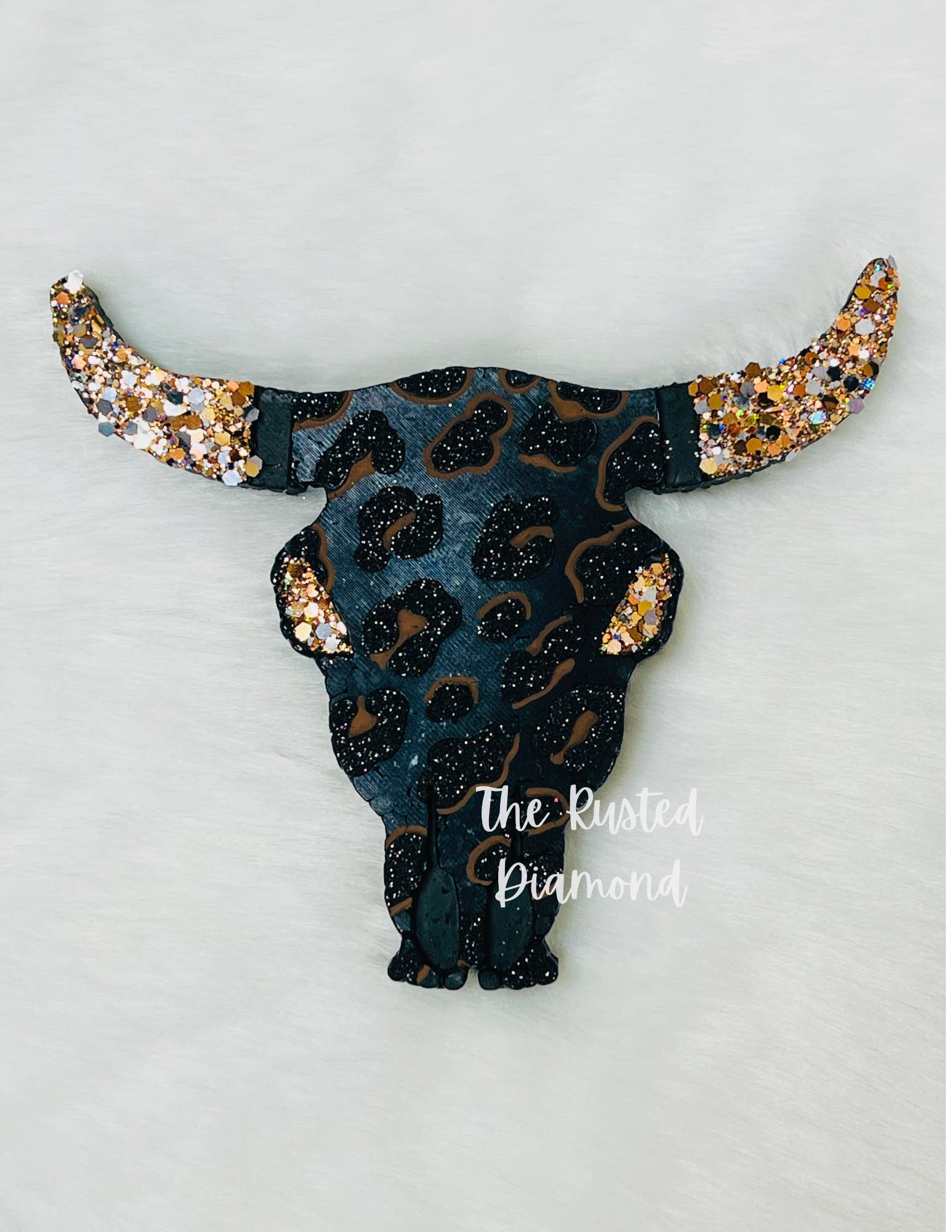 The Rusted Diamond - Wholesale Car Freshener - Women's - Leopard Bull Skull Freshie1