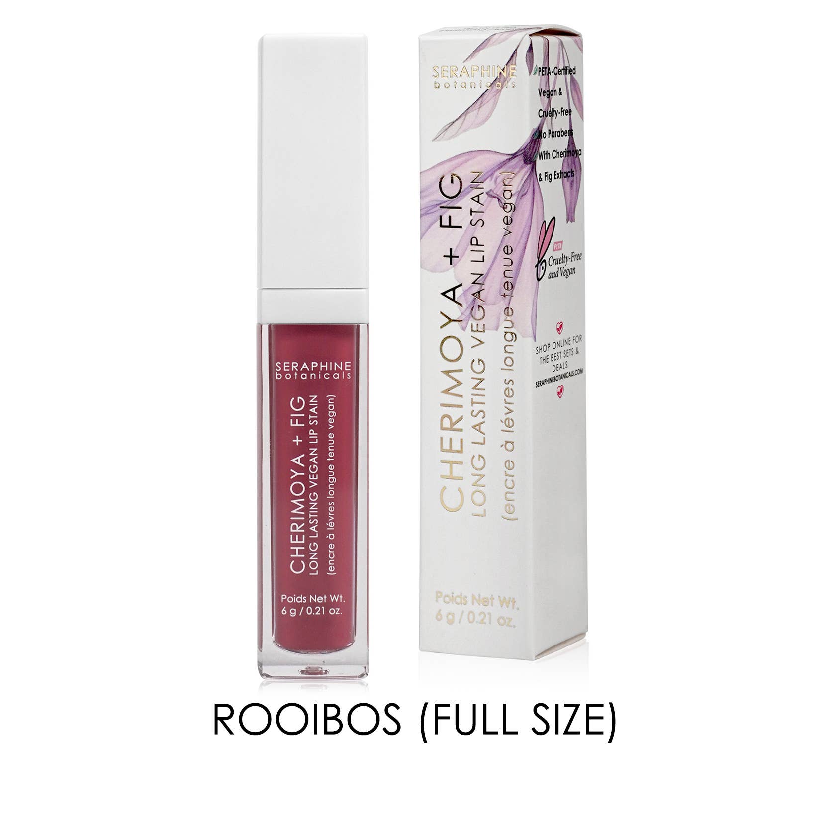 Seraphine Botanicals - Wholesale Lip Stain/Dye/Tint - Cherimoya + Fig - Long Lasting Vegan Lip Stain7