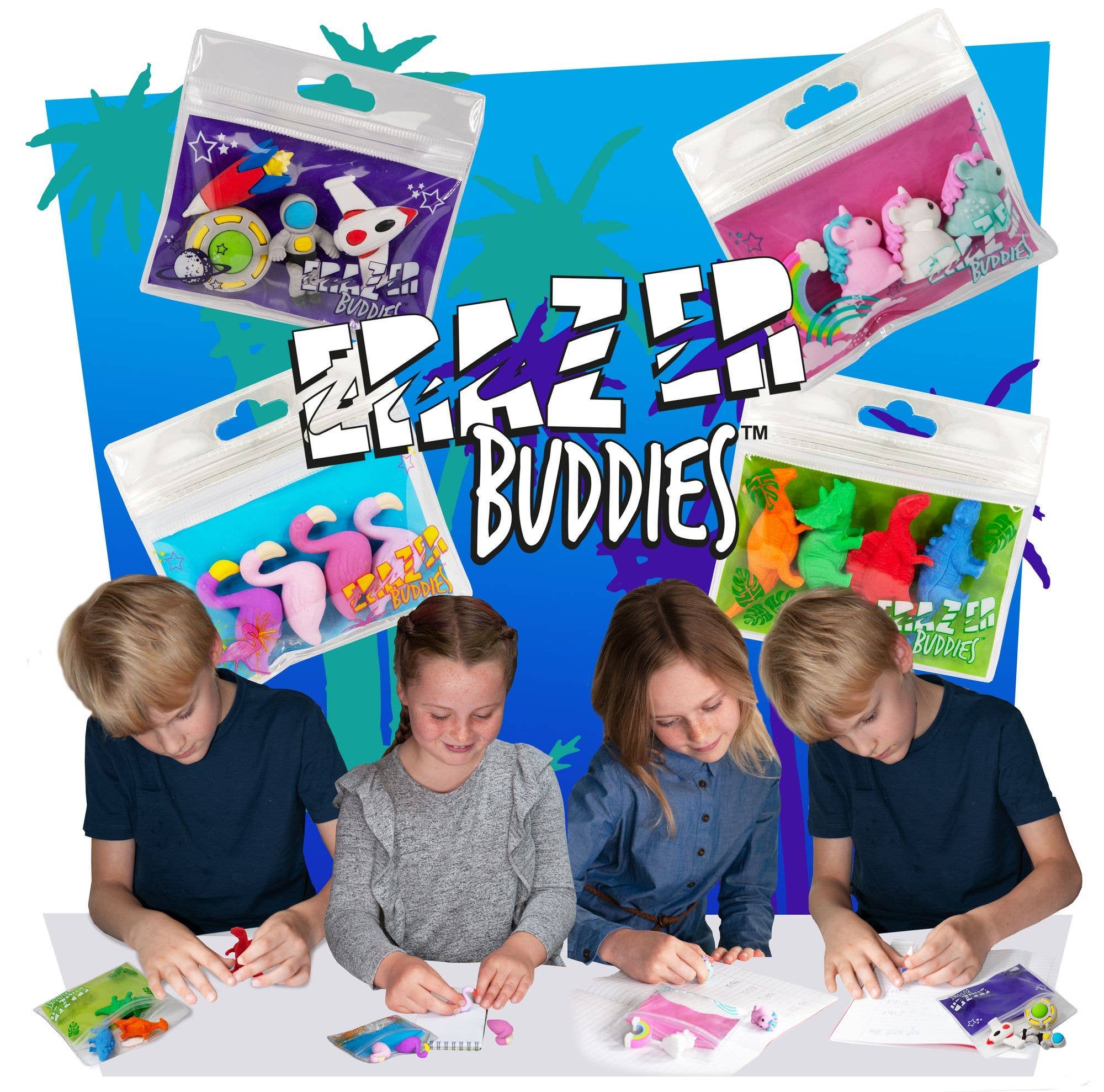 Deluxebase – wholesale Eraser – Erazer Buddies - Unicorn Rubber Set1