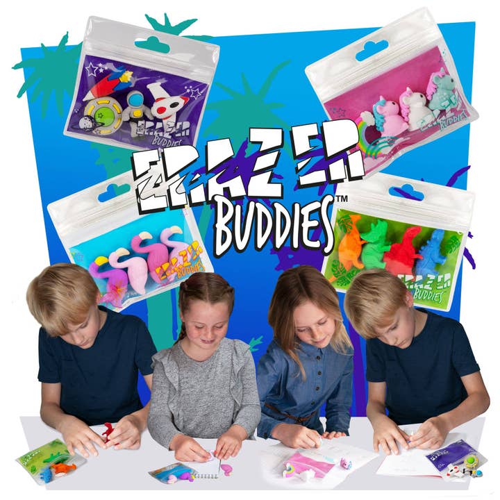 Deluxebase – wholesale Eraser – Erazer Buddies - Wild Animals Rubber Set1