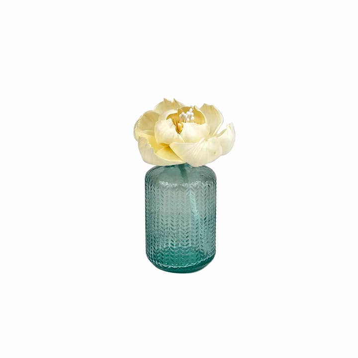 Heaven Scent Incense Ltd - Wholesale Vase - Green/Blue Herb Garden Glass Bottle 3