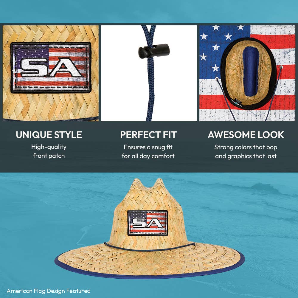 Soul of Adventure - Wholesale Straw Hat - Unisex - Classic Straw Hat / Lifeguard Hat – UPF 50+ Wide Brim28