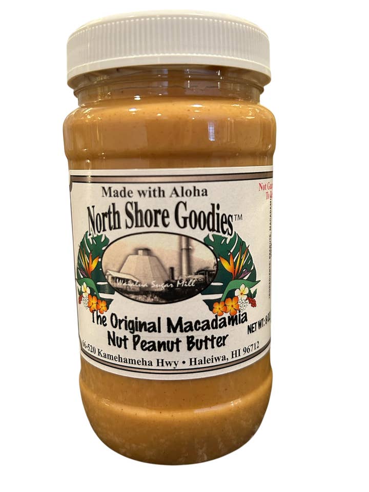 Macadamia Nut Peanut Butter for wholesale by North Shore Goodies