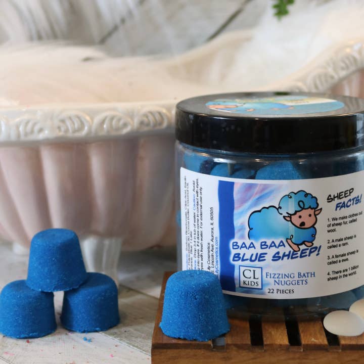 Calla Lily Cosmetics – wholesale Bath bomb/fizz – Bath Nuggets / Bath Bombs - Blue Sheep