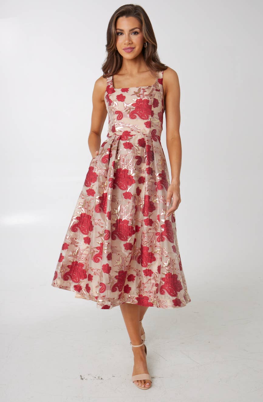 Victoria Dress Red Moonlight Organza for wholesale on Faire