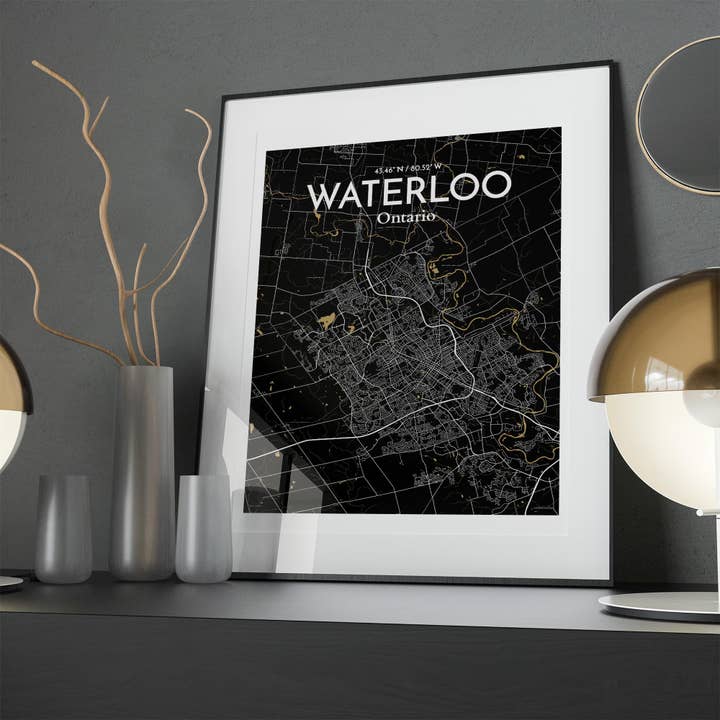 OurPoster.com - Wholesale Poster - Waterloo City Map Poster259