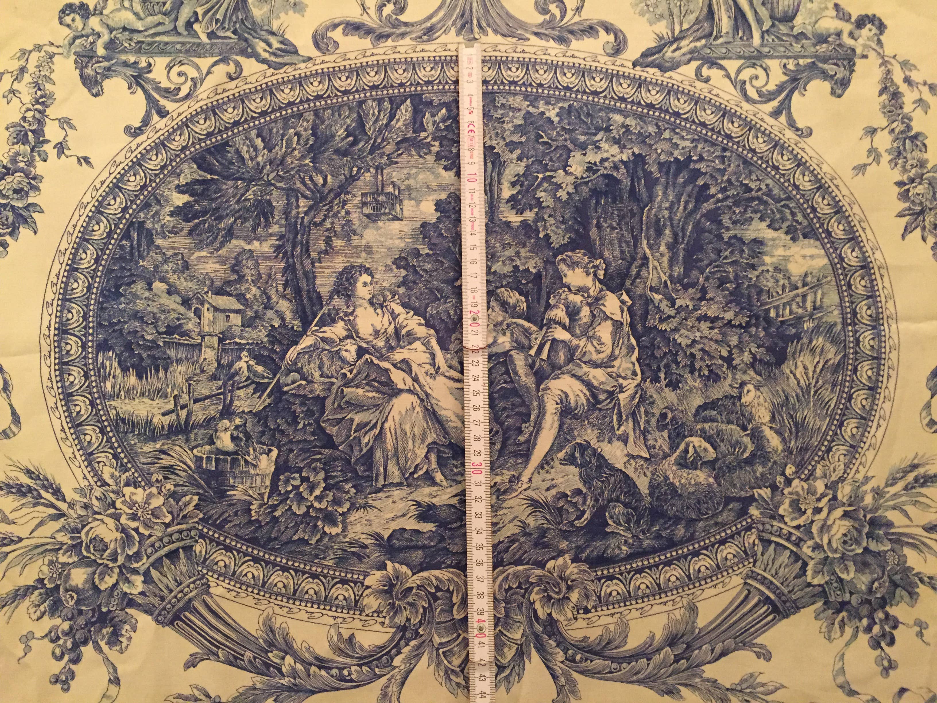 Haoshi by Luxetera - Wholesale Valance - Clive Christian fabric Blue/Ivory5