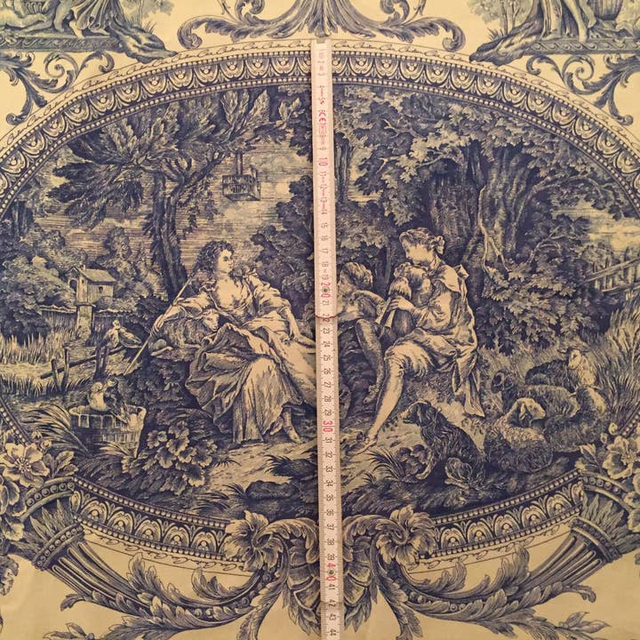 Haoshi by Luxetera - Wholesale Valance - Clive Christian fabric Blue/Ivory5