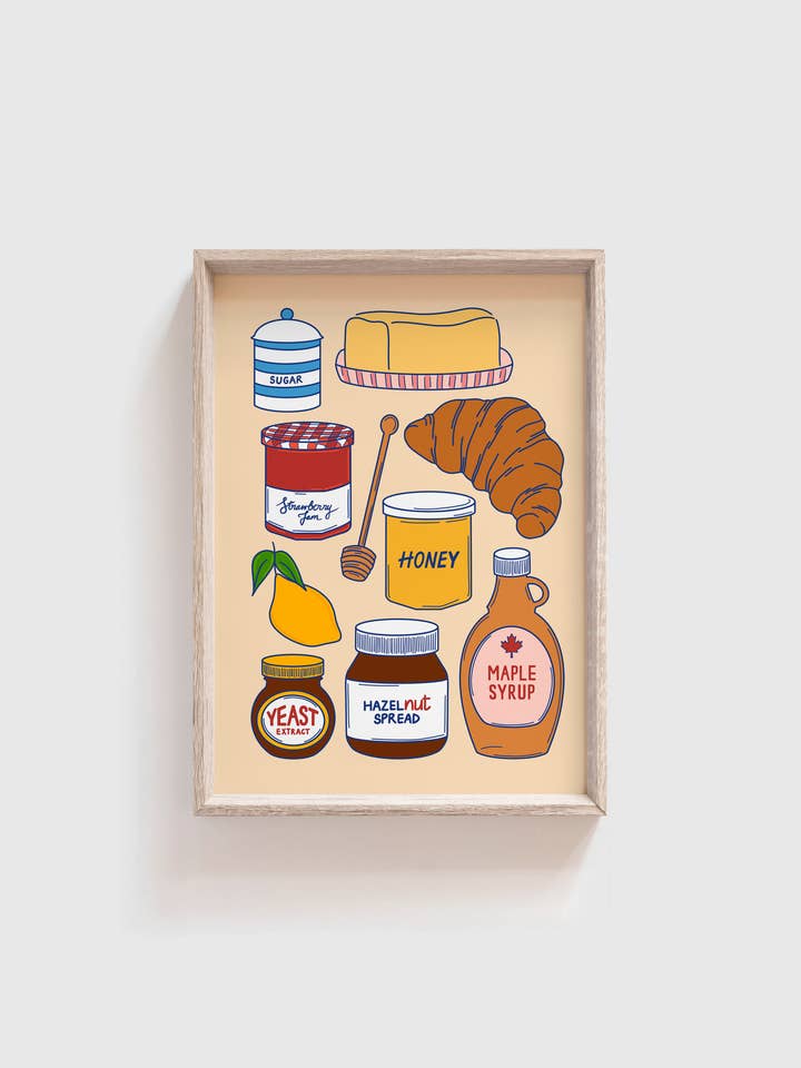 Breakfast Sauces Print | Kitchen | Food for wholesale by Neesh Home
