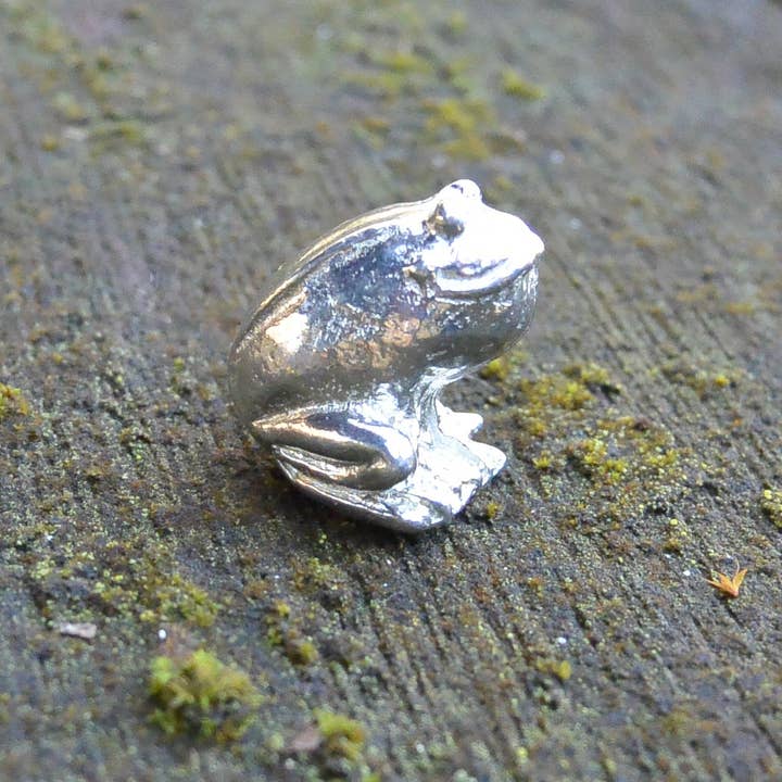 William Sturt Fine Pewter – Großhandel Dekofigur – Figur Bullenfrosch aus Zinn, handgegossen von William Sturt