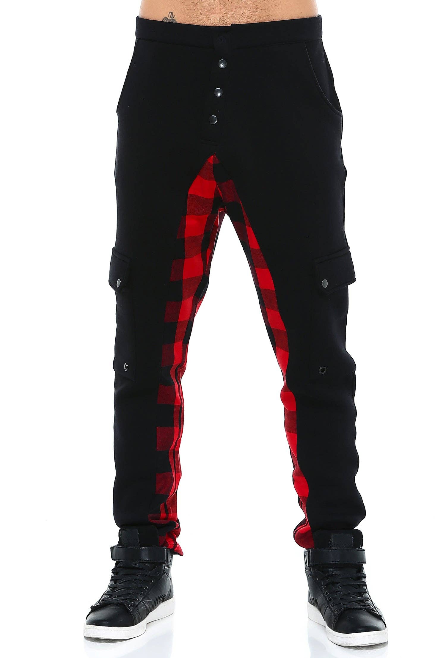 Black Men Plaid Pants for wholesale on Faire