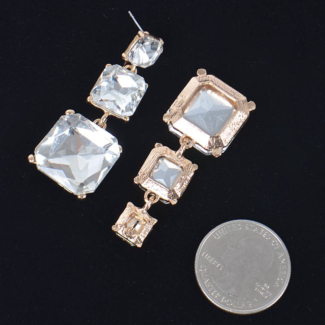 3AM BY H&D ACCESSORIES - Wholesale Dangle Earrings - Rhinestone Dangle Earring3