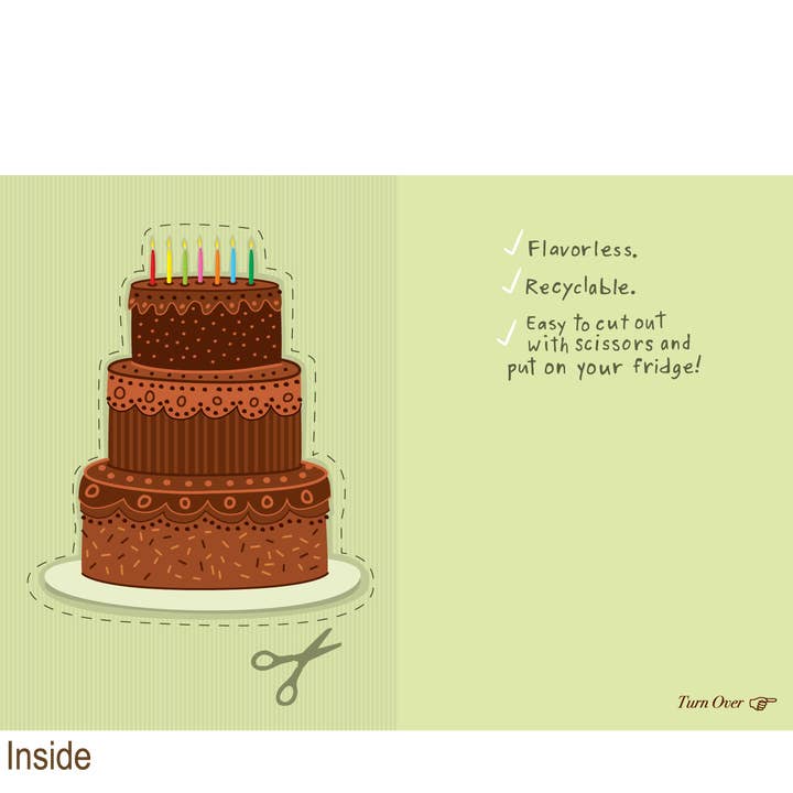 Clayboys Cards - Vendita all'ingrosso Biglietti di auguri - 911 Torta di Cartone (Biglietto di compleanno)