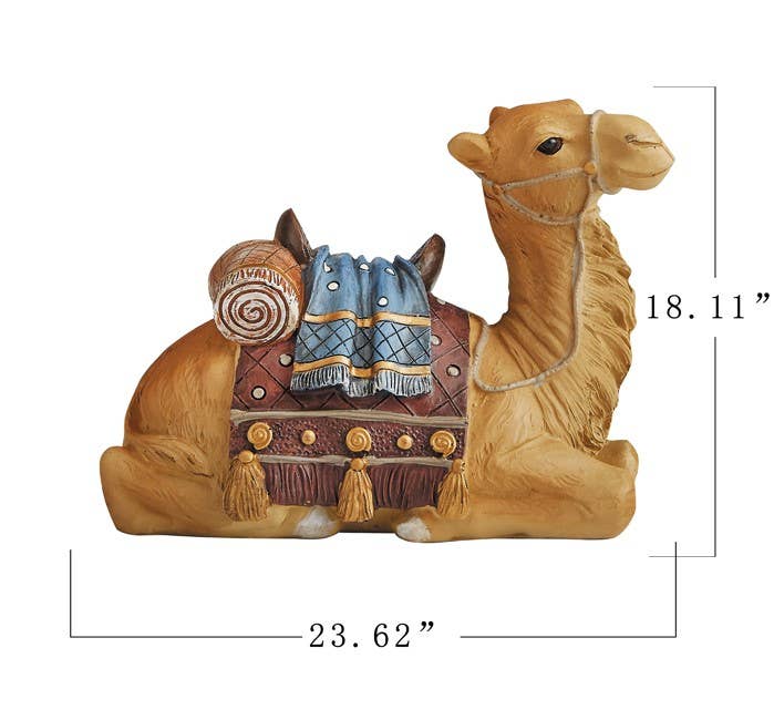 Three Kings Gifts - Wholesale Christmas Decoration - Four Piece Kings And Camel Outdoor Real Life Nativity4