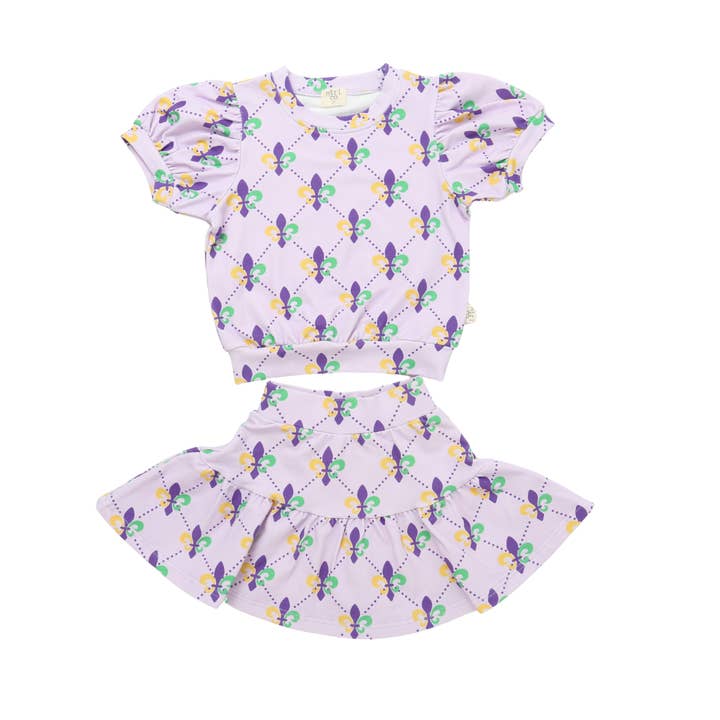 Fleur de Fun Wirbel & Wirbeltanz Rock-Set | Mardi Gras für den Großhandel von ntrl co.