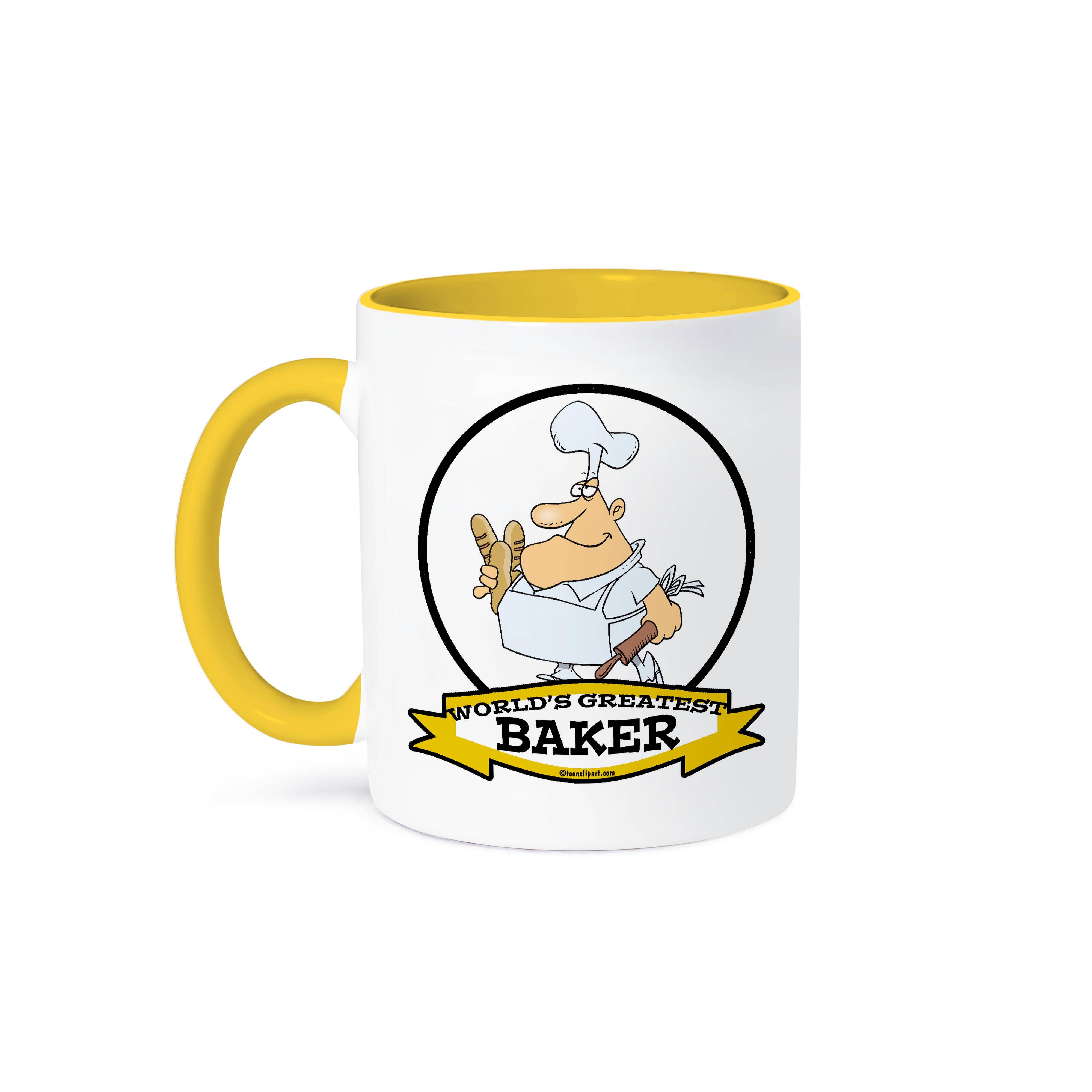 3dRose – wholesale Coffee mug – 3dRose, Funny Worlds Greatest Baker Cartoon, Mug0