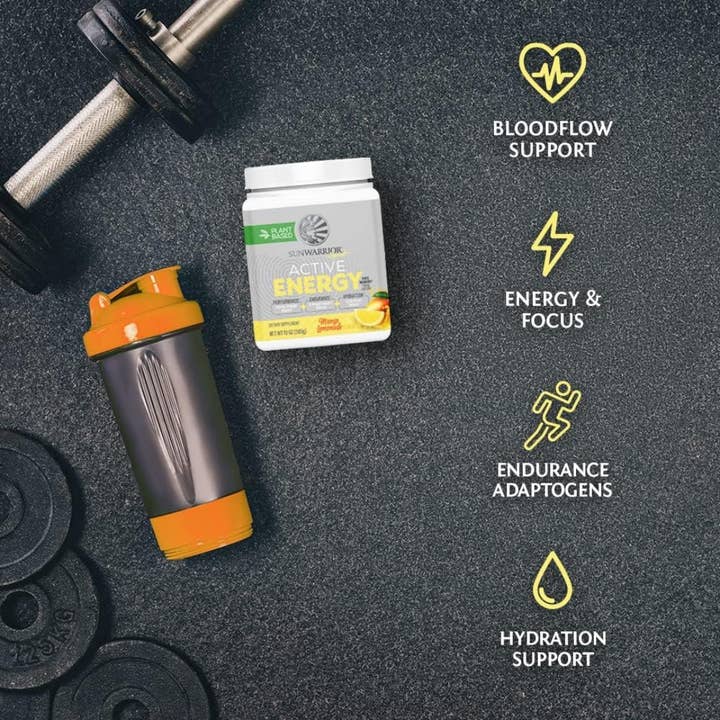 Sunwarrior - Wholesale Powdered Health Drink - Mango Lemonade Active Energy Pre-Workout Powder - Hydrating