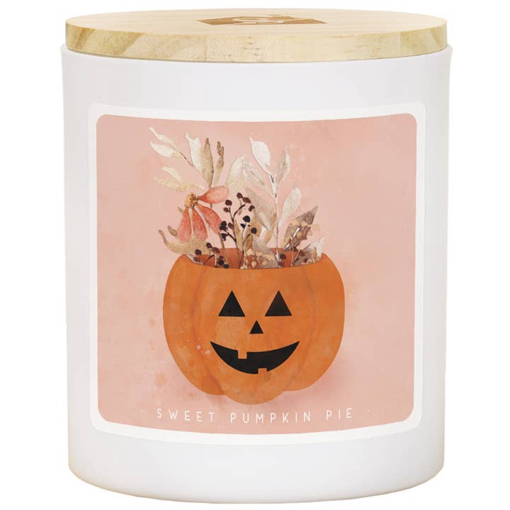 Jack-O-Lantern Floral - PIE - Velas para venta al por mayor de Sincere Surroundings