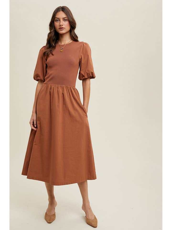 Wishlist Apparel - Venta al por mayor Vestido - Mujer - VESTIDO MIDI TWOFER/WL24-9510