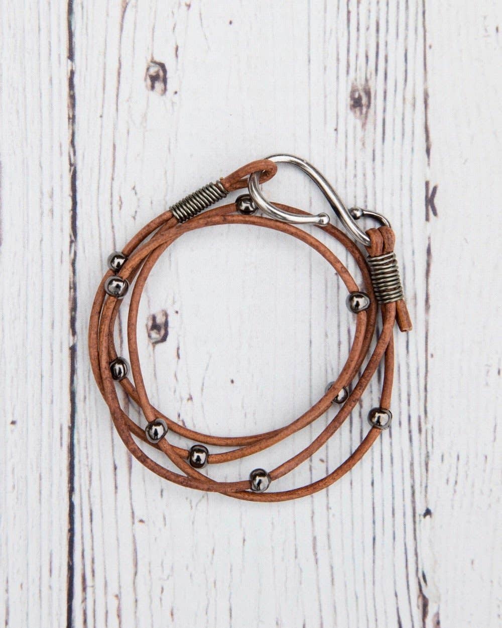 InspireDesigns - Wholesale Jewelry Set - Double Leather Hook Wrap3