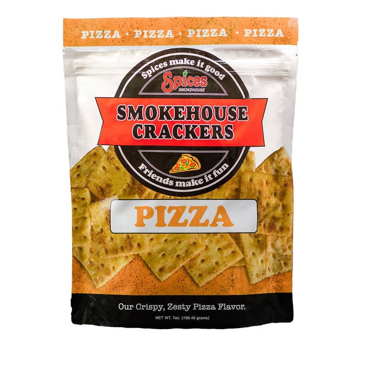 Smokehouse Crackers - Wholesale Crackers - Spices Smokehouse Crackers - Pizza - 12ct - 3.5 or 7 oz2